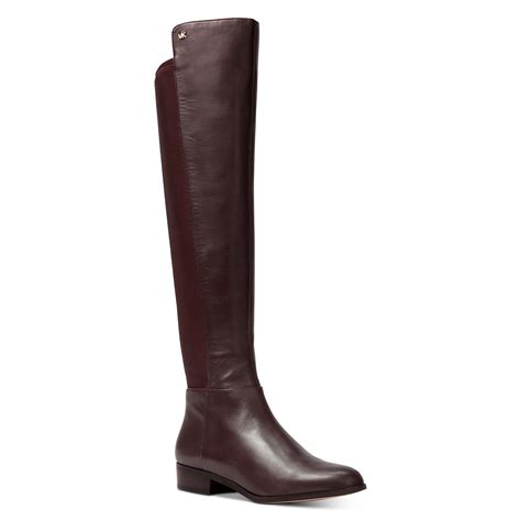 michael kors knee-high boots|michael kors bromley leather boots.